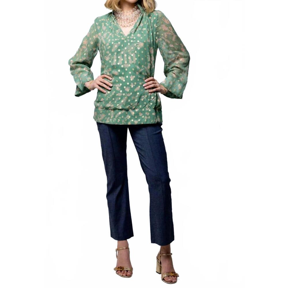 NEW HOLLY SHAE DESIGN charlie top in wild flower tiles